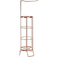 Orsina Linnea Toilet Roll Holder, Strong Iron Wire in Rose Gold