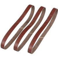 IRWIN Powerfile Sanding Belt 13 x 455mm 60G (Pack 3) in Red