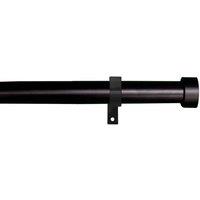 Blinds Outlet Metal extendable curtain pole in Black | Size: 220 cm
