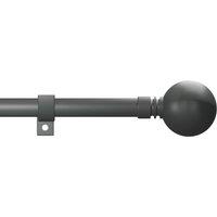 Blinds Outlet Metal extendable curtain pole in Grey | Size: 220 cm