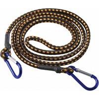 SupaTool Bungee Cord With Carabiner Hooks 120 x 0.8cm in Black | Size: 120 x 0.8 cm