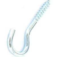 Securit Zinc Plated Screw Hook (Pack of 3) in Silver