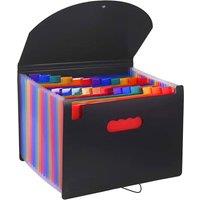 MANTRARAJ A4 Document Organiser 24 Multi Color Pockets Expanding File Organiser