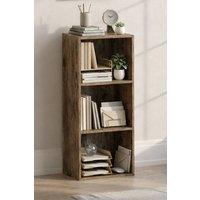 Home Discount Vida Designs Oxford 3 Tier Cube Bookcase Space-saving Storage in Dark Brown