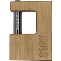Scan Brass Shutter Padlock | Size: 80mm
