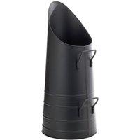 Leecroft Heavy Duty Coal Hod Black Wire Handle 21"