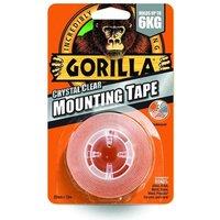 Gorilla Mounting Tape Clear 25mm x 1.5m