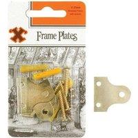 X Brass Frame Plates 31mm 4pk