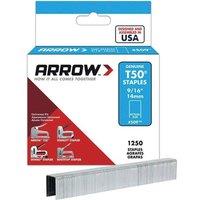 Arrow T50 Staples 14mm 9 16" 1250pk