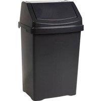 Casa 50L Swing Bin Midnight Black