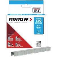 Arrow T50 Staples 10mm 3 8" 1250pk