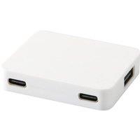 Floso Gaia Plastic USB Hub in White