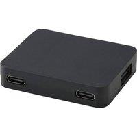 Floso Gaia Plastic USB Hub in Black