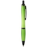 Floso Nash Contrast Detail Plastic Ballpoint Pen in Lime