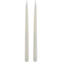 Hill Interiors Luxe Collection Electric Candle Pack of 2 in Taupe