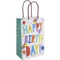 Eurowrap Star Confetti Happy Birthday Gift Bag (Pack of 6)