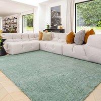 Kukoon Blue Washable Machine Wash Shaggy Rug in Duck Egg Blue | Size: 80 cm x 150 cm