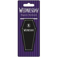 Wednesday Coffin Magnetic Bookmark in Black