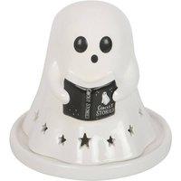 Something Different Ghost Stories Tealight & Incense Cone Holder in White