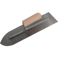 R.S.T. Flooring Trowel Wooden Handle 16 X 4.1/2In in Silver