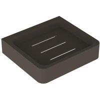 Luxury Living Nero Bathroom Soap Holder Dish in Black