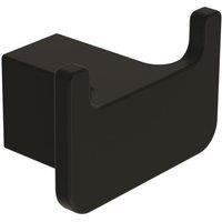Luxury Living Nero Bathroom Double Robe Hook in Black