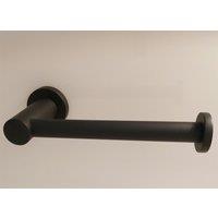 Luxury Living Colorado Bathroom Toilet Roll Paper Holder in Black