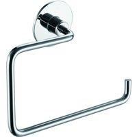 Luxury Living Milano Bathroom Oblong Open Towel Ring in Silver