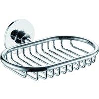 Luxury Living Milano Bathroom Soap Holder Basket in Silver