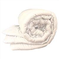 HomeSpace Direct Hollowfibre Duvet Quilt 4.5 tog Summer Duvet with Microfibre Cover in White | Size: Single