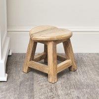 Melody Maison Small Mango Wood Heart Stool in Natural