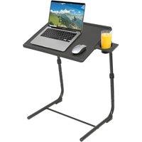 Harbour Housewares Height Adjustable Folding Laptop Table - Black