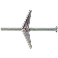 Rawlplug Metal Spring Toggle (Pack Of 6) in Silver