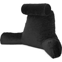 Dreamcatcher XL Reading Pillow Dark Black Velvet Memory Foam Support Cushion