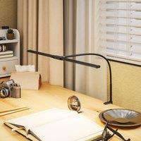 HOMCOM Double Head Table Lamp with 3 Colour Modes & 10 Dimmable, Black