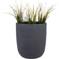 Strata Banbury Stone Effect Round Planter in Grey