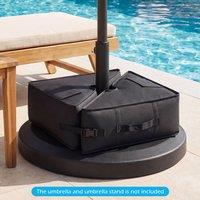Costway 2-Pack 40 kg Umbrella Base Weight Sandbags Umbrella Stand w/Handles in Black