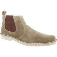 Roamers Men's Real Suede Classic Desert Boots in Taupe | Size: 9