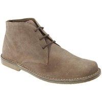 Roamers Men's Real Suede Fulfit Desert Boots in Light Sand | Size: 6