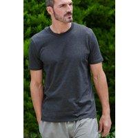British Boxers Men's "Dark Heather Grey" Cotton T-Shirt in Dark Grey | Size: Large