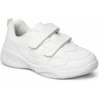 Spot On Men's Double Strap Sports School Trainers in Soft White | Size: 13