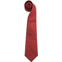 Premier Men's Colours" Plain Fashion Business Tie Pack of 2 in Burgundy