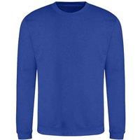AWDis Women's Just Hoods Crew Neck Plain Sweatshirt (280 GSM) in Pale Blue | Size: 2XL