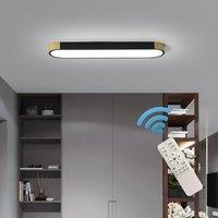 Garwarm Dimmable LED Ceiling Light with Remote in True Black