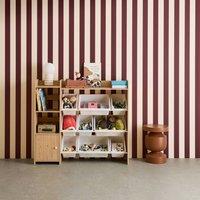 sweeek Children's storage unit with 9 storage boxes, 4 shelves, 1 door in Beige