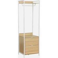 sweeek Wardrobe Module With 2 Drawers & 1 Shelf in White