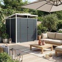 sweeek 4.55 M Plastic Garden Shed in Dark Grey