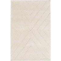sweeek Cream Tufted Interior Rug in Beige | Size: 100 cm diameter