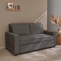 sweeek 2-seater corduroy sofa bed in Grey
