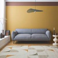 sweeek 3-seater sofa with metal legs in Light Grey